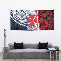 Kingdom of Uvea 1860-1886 Personalized Tapestry Wallis and Futuna Polynesian Tribal Pattern