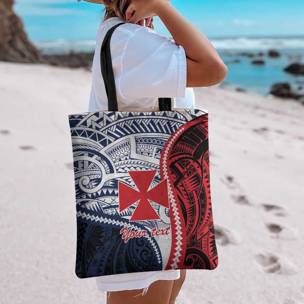 Kingdom of Uvea 1860-1886 Personalized Tote Bag Wallis and Futuna Polynesian Tribal Pattern - Polynesian Pride