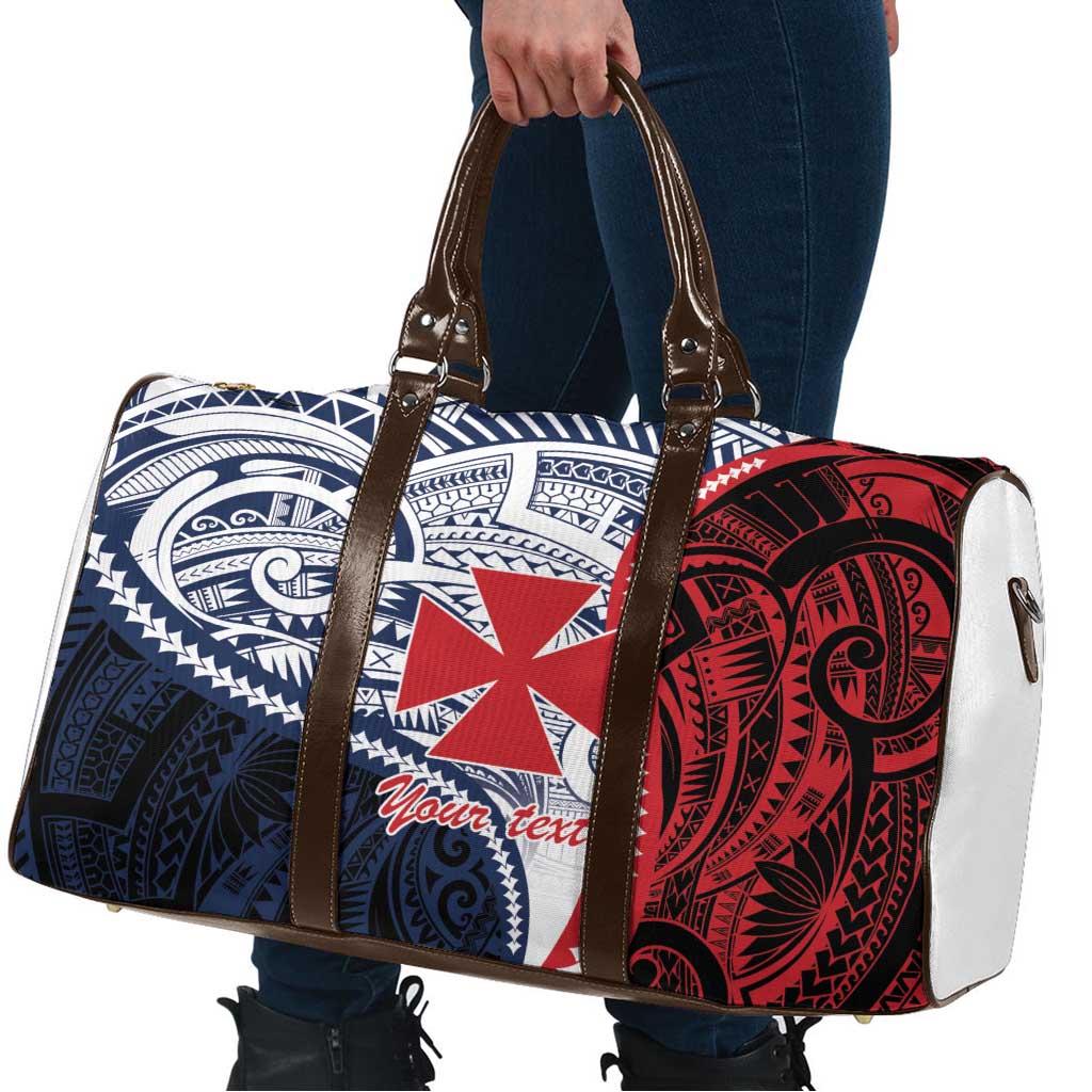 Kingdom of Uvea 1860-1886 Personalized Travel Bag Wallis and Futuna Polynesian Tribal Pattern - Polynesian Pride