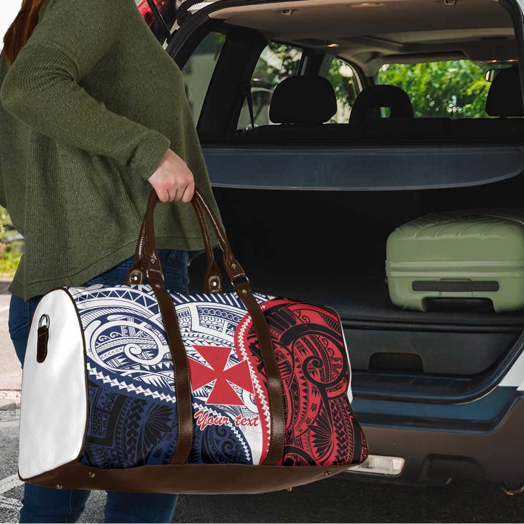 Kingdom of Uvea 1860-1886 Personalized Travel Bag Wallis and Futuna Polynesian Tribal Pattern - Polynesian Pride