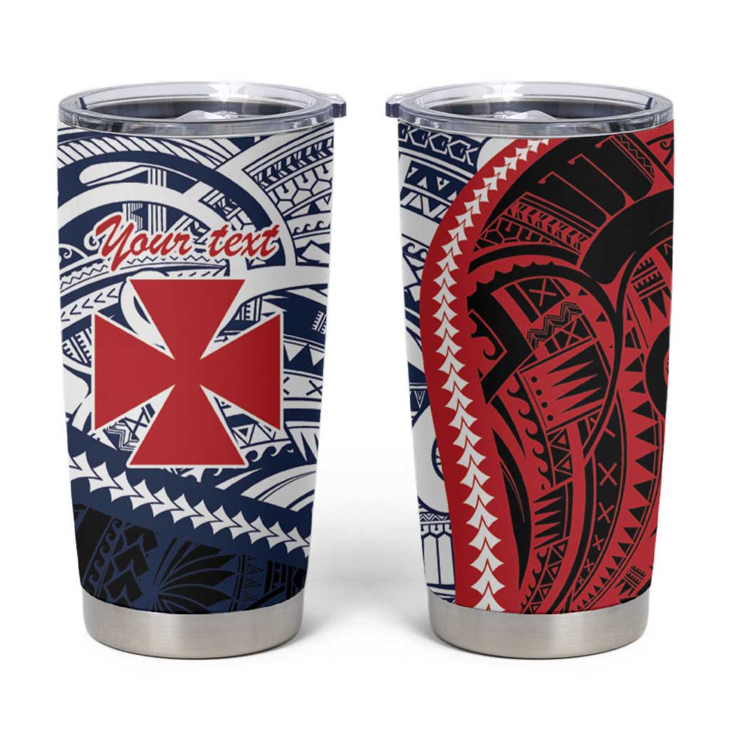 Kingdom of Uvea 1860-1886 Personalized Tumbler Cup Wallis and Futuna Polynesian Tribal Pattern