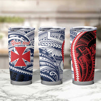 Kingdom of Uvea 1860-1886 Personalized Tumbler Cup Wallis and Futuna Polynesian Tribal Pattern