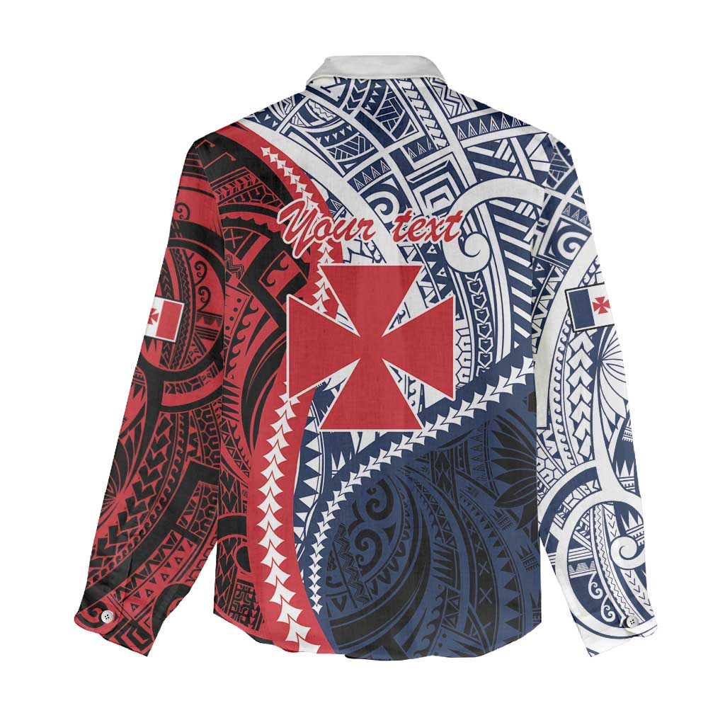 Kingdom of Uvea 1860-1886 Personalized Women Casual Shirt Wallis and Futuna Polynesian Tribal Pattern