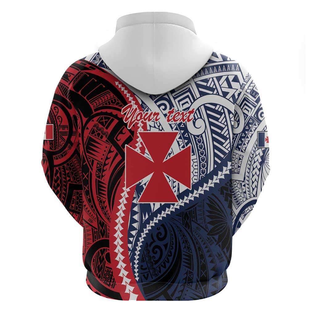 Kingdom of Uvea 1860-1886 Personalized Zip Hoodie Wallis and Futuna Polynesian Tribal Pattern LT9 - Polynesian Pride