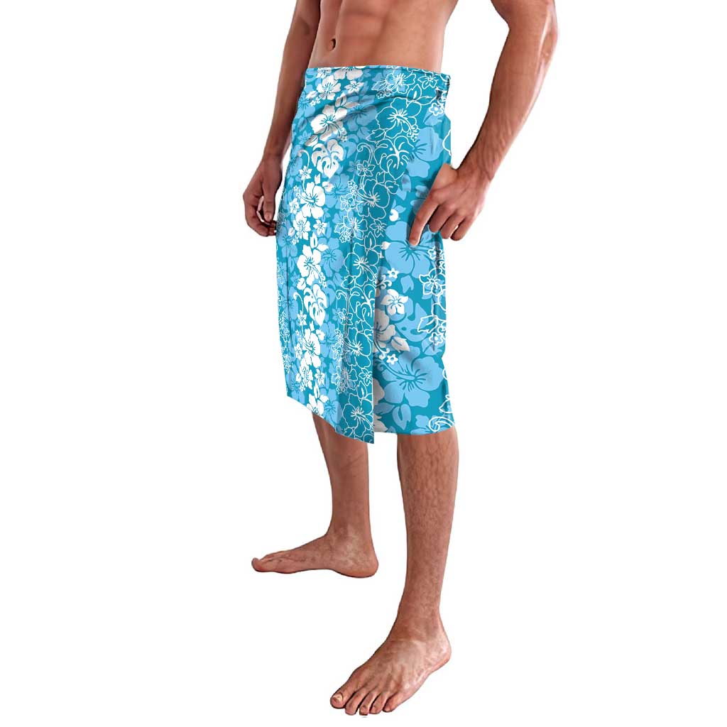 Hawaiian Lei Day Lavalava Blue Hibiscus Flowers Lei Art