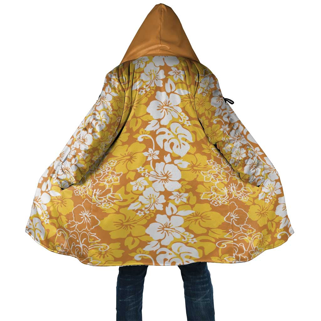Hawaiian Lei Day Cloak Gold Hibiscus Flowers Lei Art - Polynesian Pride