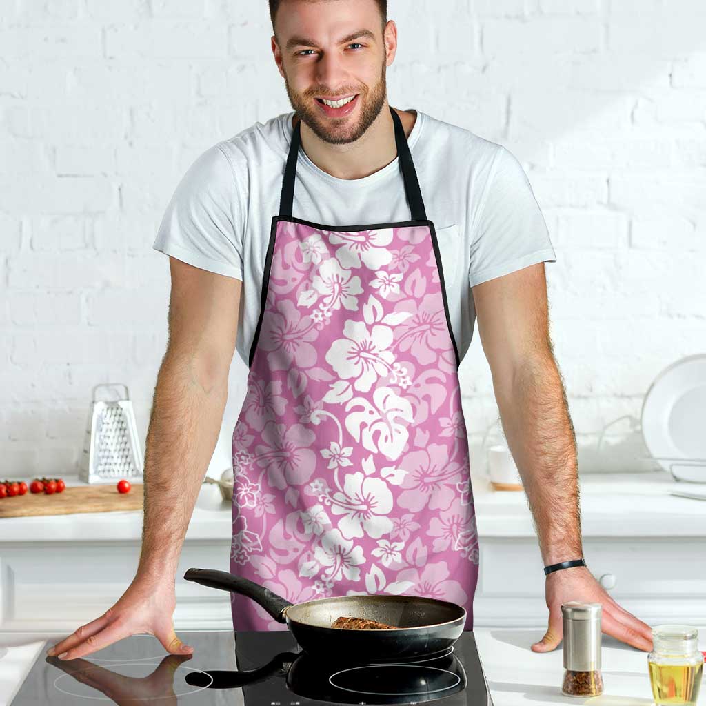 Hawaiian Lei Day Apron Pink Hibiscus Flowers Lei Art - Polynesian Pride