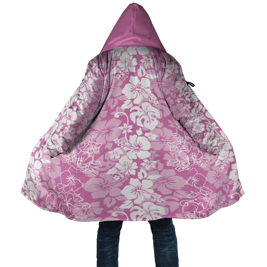 Hawaiian Lei Day Cloak Pink Hibiscus Flowers Lei Art - Polynesian Pride