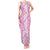 Hawaiian Lei Day Tank Maxi Dress Pink Hibiscus Flowers Lei Art