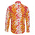 Hawaiian Lei Day Family Matching Off The Shoulder Long Sleeve Dress and Hawaiian Shirt Red Hibiscus Flowers Lei Art