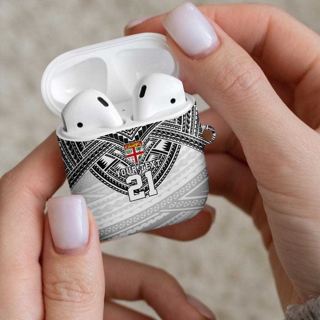 Flying Fijians Pacific Fiji Rugby Custom AirPods Case Polynesian Pattern - Polynesian Pride
