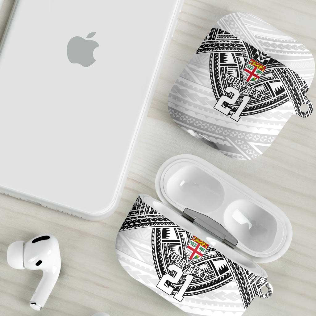 Flying Fijians Pacific Fiji Rugby Custom AirPods Case Polynesian Pattern - Polynesian Pride
