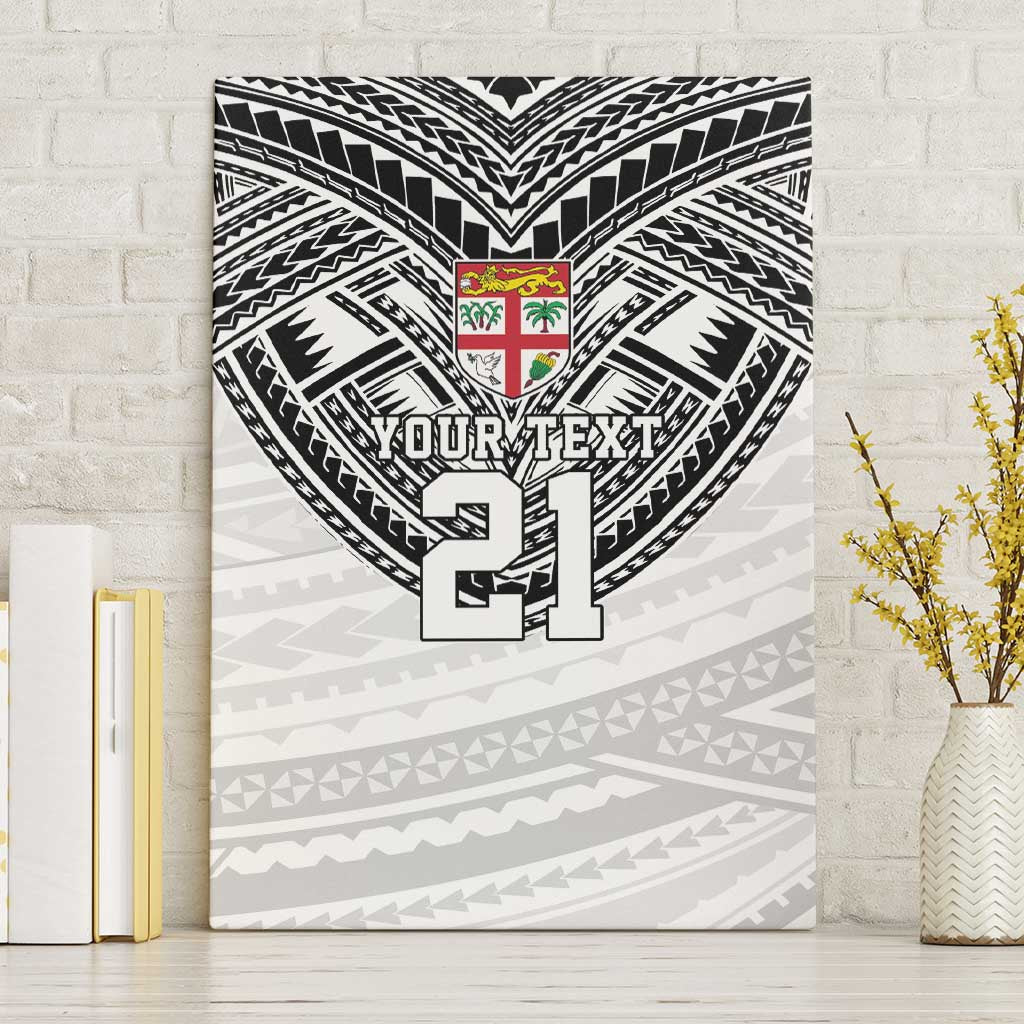 Flying Fijians Pacific Fiji Rugby Custom Canvas Wall Art Polynesian Pattern