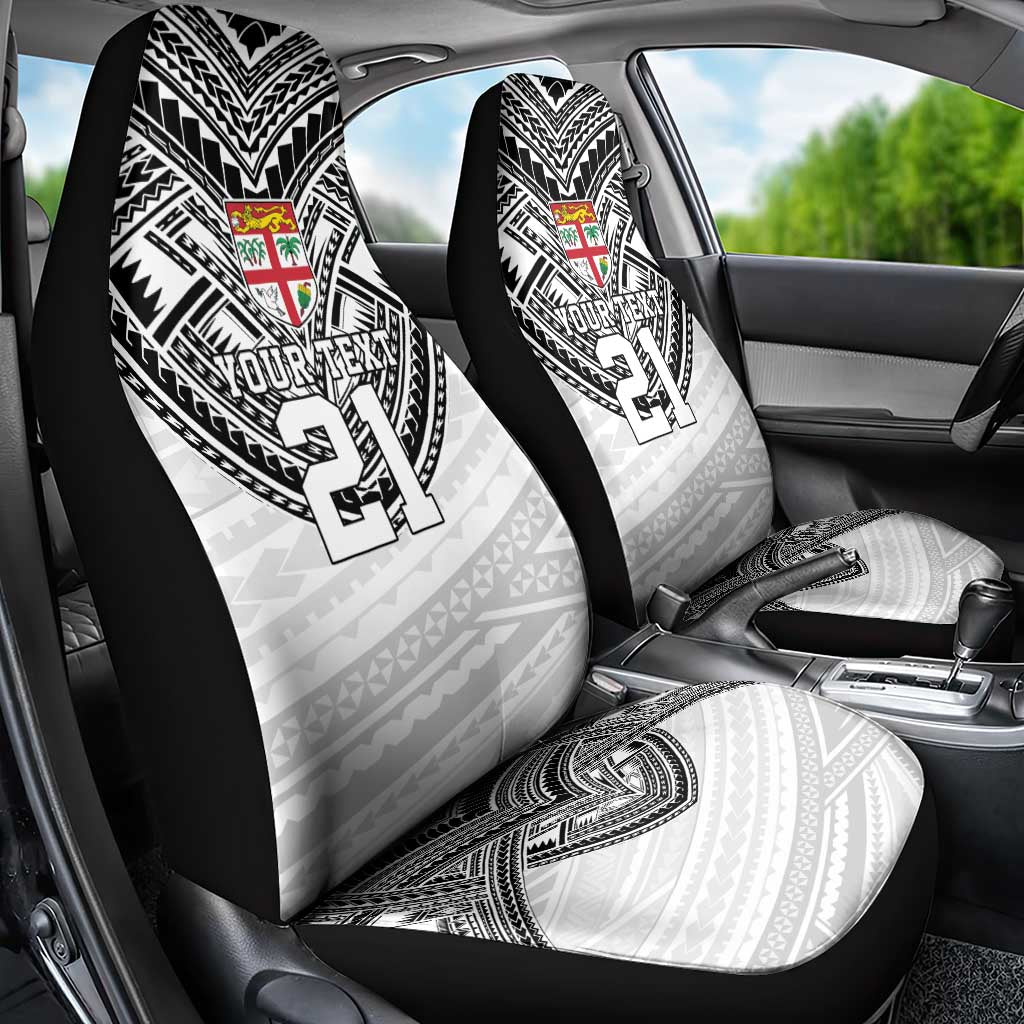 Flying Fijians Pacific Fiji Rugby Custom Car Seat Cover Polynesian Pattern