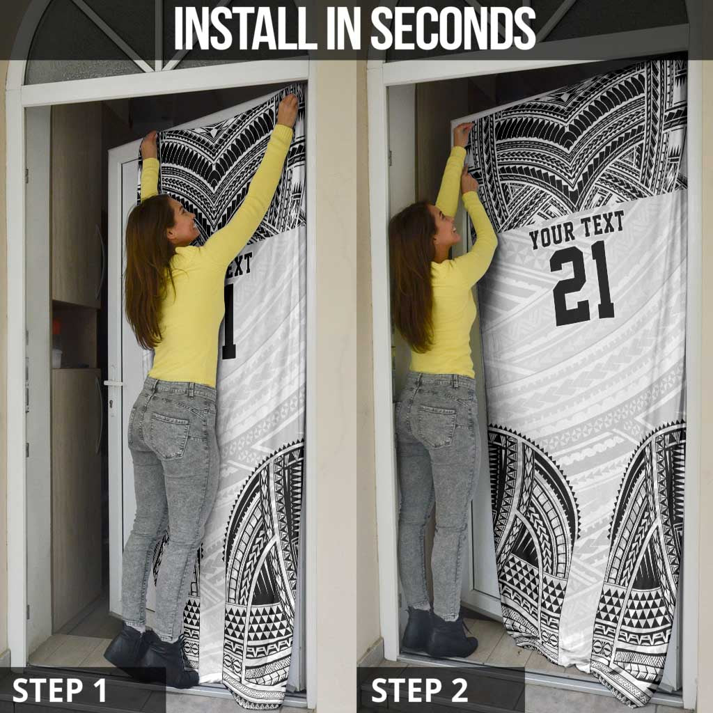 Flying Fijians Pacific Fiji Rugby Custom Door Cover Polynesian Pattern - Polynesian Pride