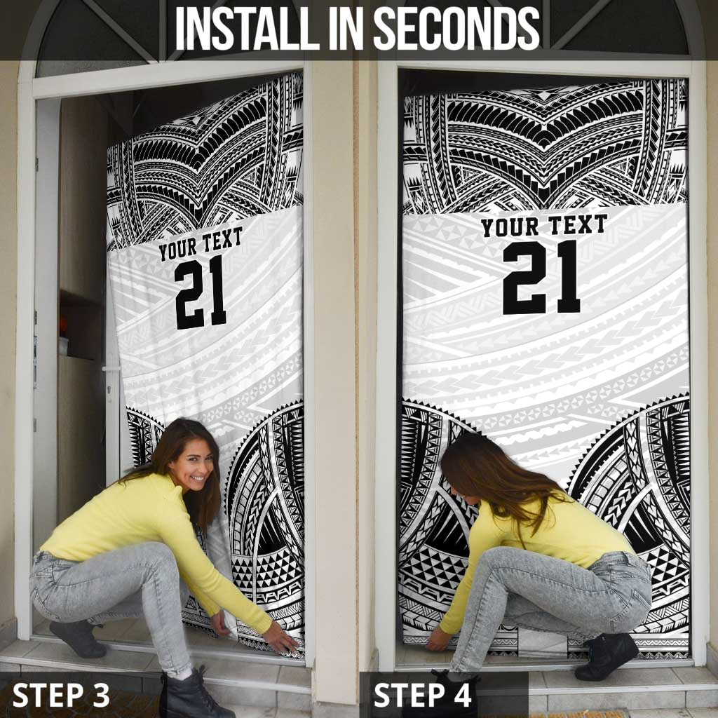 Flying Fijians Pacific Fiji Rugby Custom Door Cover Polynesian Pattern - Polynesian Pride