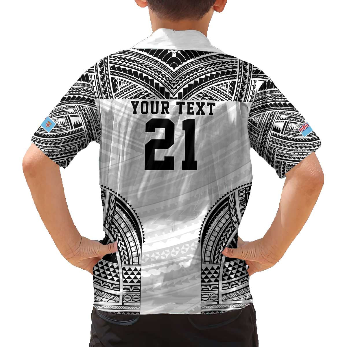 Flying Fijians Pacific Fiji Rugby Custom Family Matching Off The Shoulder Long Sleeve Dress and Hawaiian Shirt Polynesian Pattern