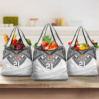 Flying Fijians Pacific Fiji Rugby Custom Grocery Bag Polynesian Pattern