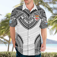 Flying Fijians Pacific Fiji Rugby Custom Hawaiian Shirt Polynesian Pattern