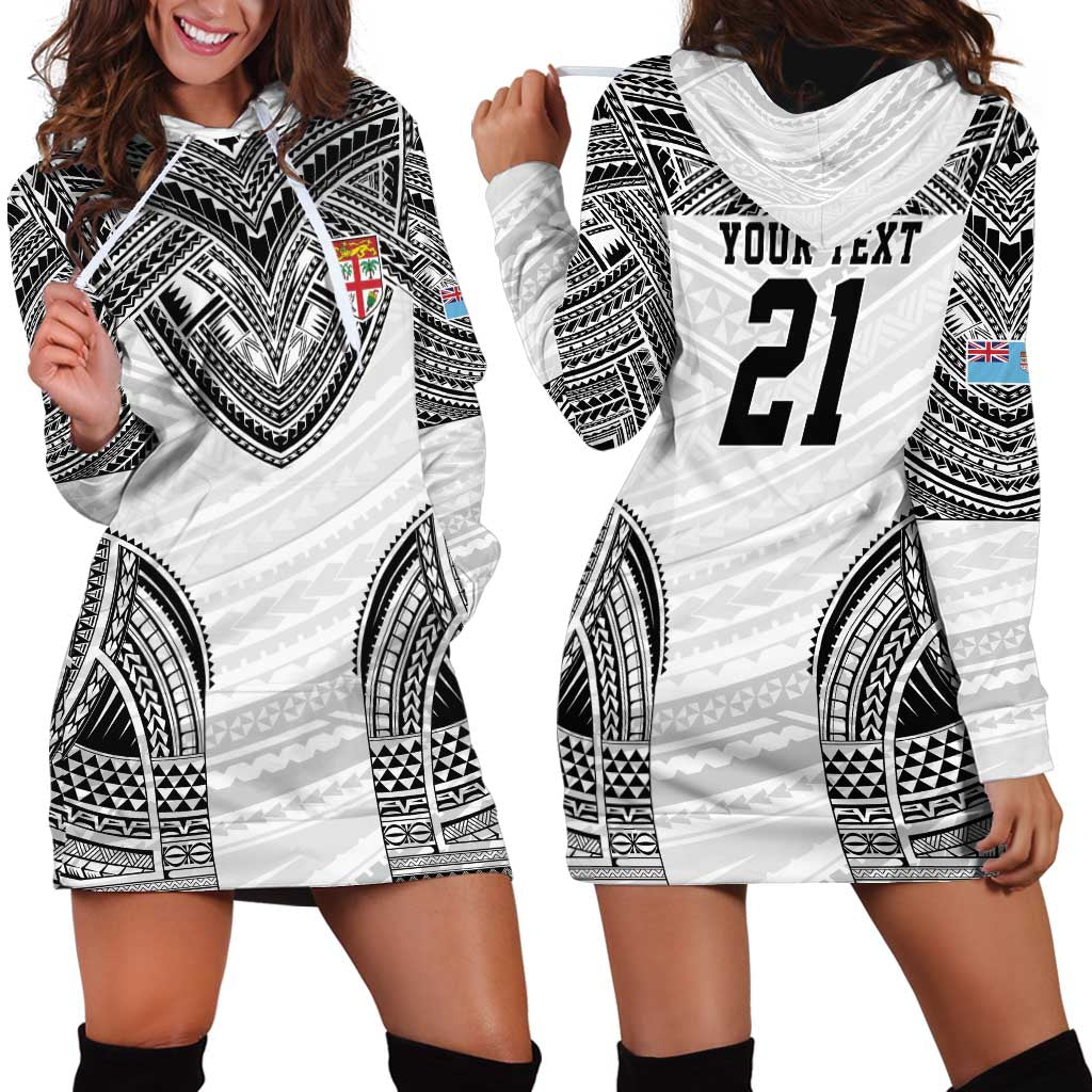 Flying Fijians Pacific Fiji Rugby Custom Hoodie Dress Polynesian Pattern