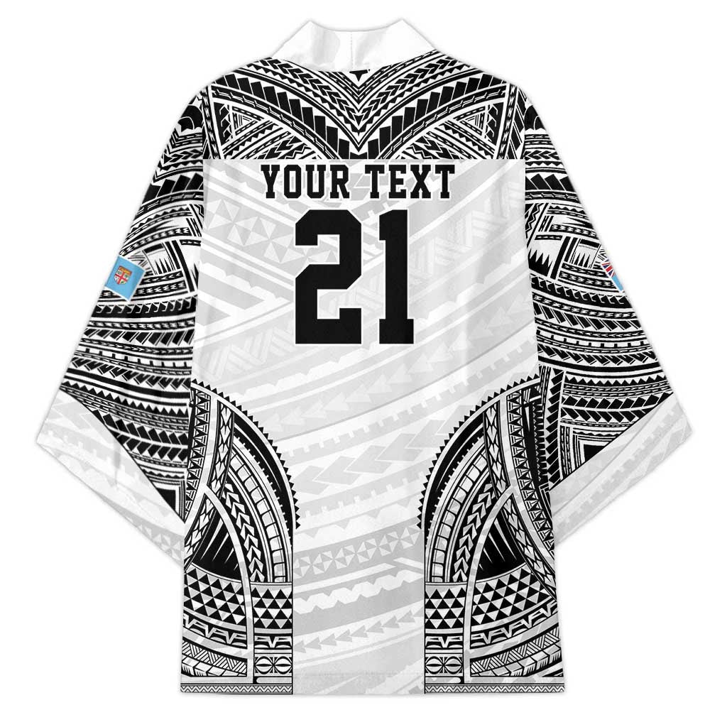 Flying Fijians Pacific Fiji Rugby Custom Kimono Polynesian Pattern - Polynesian Pride