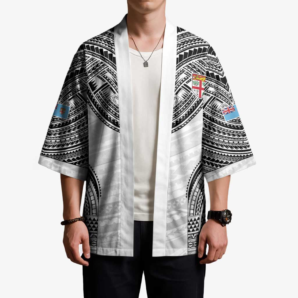 Flying Fijians Pacific Fiji Rugby Custom Kimono Polynesian Pattern - Polynesian Pride