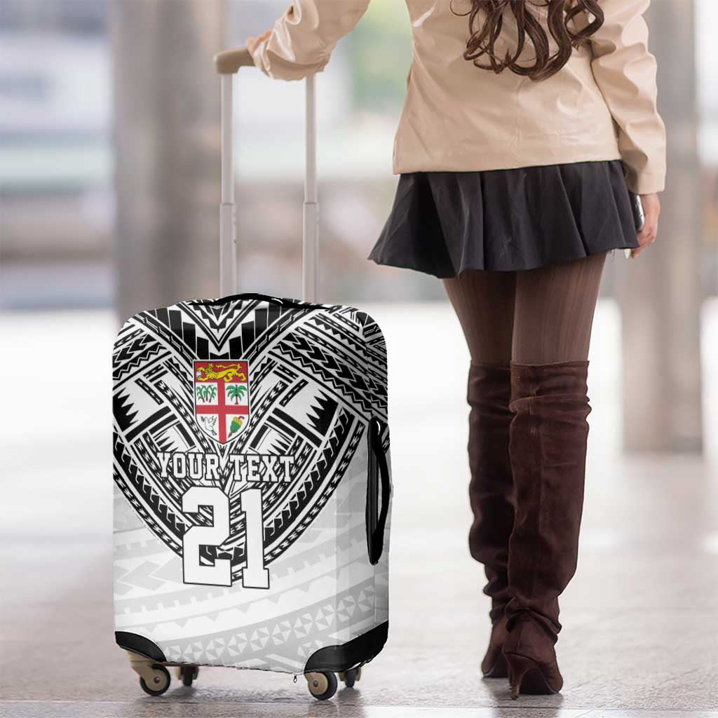 Flying Fijians Pacific Fiji Rugby Custom Luggage Cover Polynesian Pattern