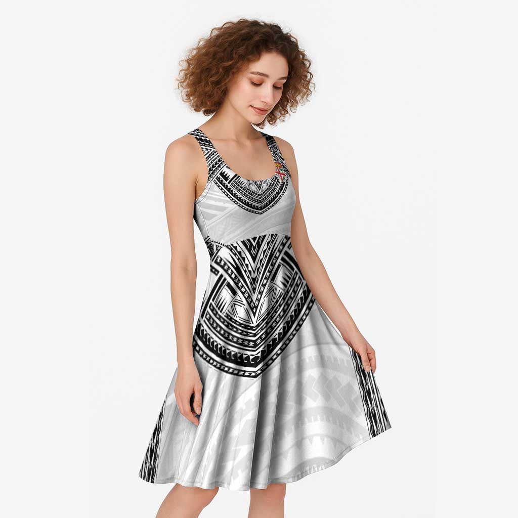 Flying Fijians Pacific Fiji Rugby Custom Midi Dress Polynesian Pattern - Polynesian Pride