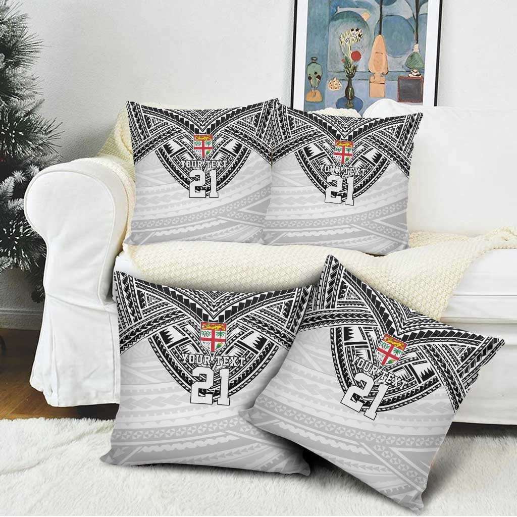 Flying Fijians Pacific Fiji Rugby Custom Pillow Cover Polynesian Pattern - Polynesian Pride