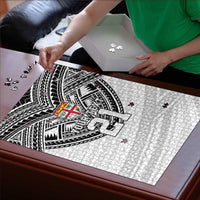 Flying Fijians Pacific Fiji Rugby Custom Puzzle Polynesian Pattern - Polynesian Pride