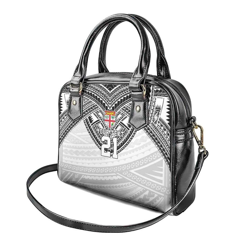 Flying Fijians Pacific Fiji Rugby Custom Shoulder Handbag Polynesian Pattern