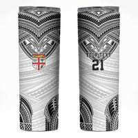Flying Fijians Pacific Fiji Rugby Custom Skinny Tumbler Polynesian Pattern
