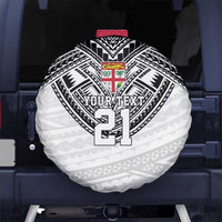Flying Fijians Pacific Fiji Rugby Custom Spare Tire Cover Polynesian Pattern