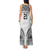 Flying Fijians Pacific Fiji Rugby Custom Tank Maxi Dress Polynesian Pattern