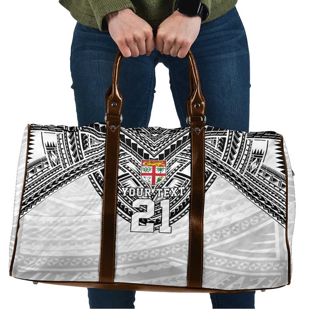 Flying Fijians Pacific Fiji Rugby Custom Travel Bag Polynesian Pattern - Polynesian Pride
