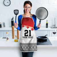Ikale Tahi Pacific Tonga Rugby Custom Apron Tongan Ngatu with Flag Pattern LT9 - Polynesian Pride
