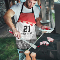 Ikale Tahi Pacific Tonga Rugby Custom Apron Tongan Ngatu with Flag Pattern LT9 - Polynesian Pride