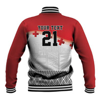 Ikale Tahi Pacific Tonga Rugby Custom Baseball Jacket Tongan Ngatu with Flag Pattern LT9 - Polynesian Pride