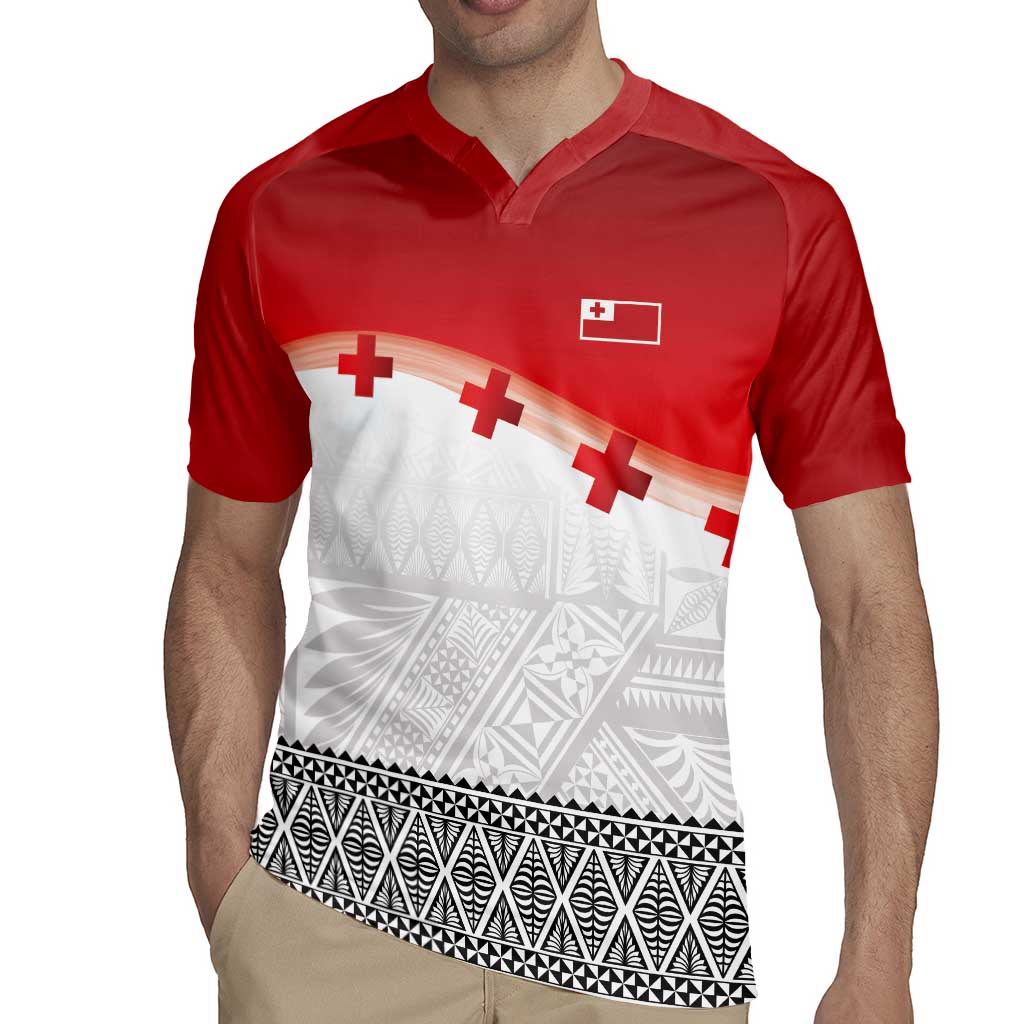 Ikale Tahi Pacific Tonga Rugby Custom Rugby Jersey Tongan Ngatu with Flag Pattern LT9 - Polynesian Pride