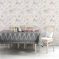 Ikale Tahi Pacific Tonga Rugby Custom Tablecloth Tongan Ngatu with Flag Pattern LT9 - Polynesian Pride