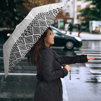 Ikale Tahi Pacific Tonga Rugby Custom Umbrella Tongan Ngatu with Flag Pattern LT9 - Polynesian Pride