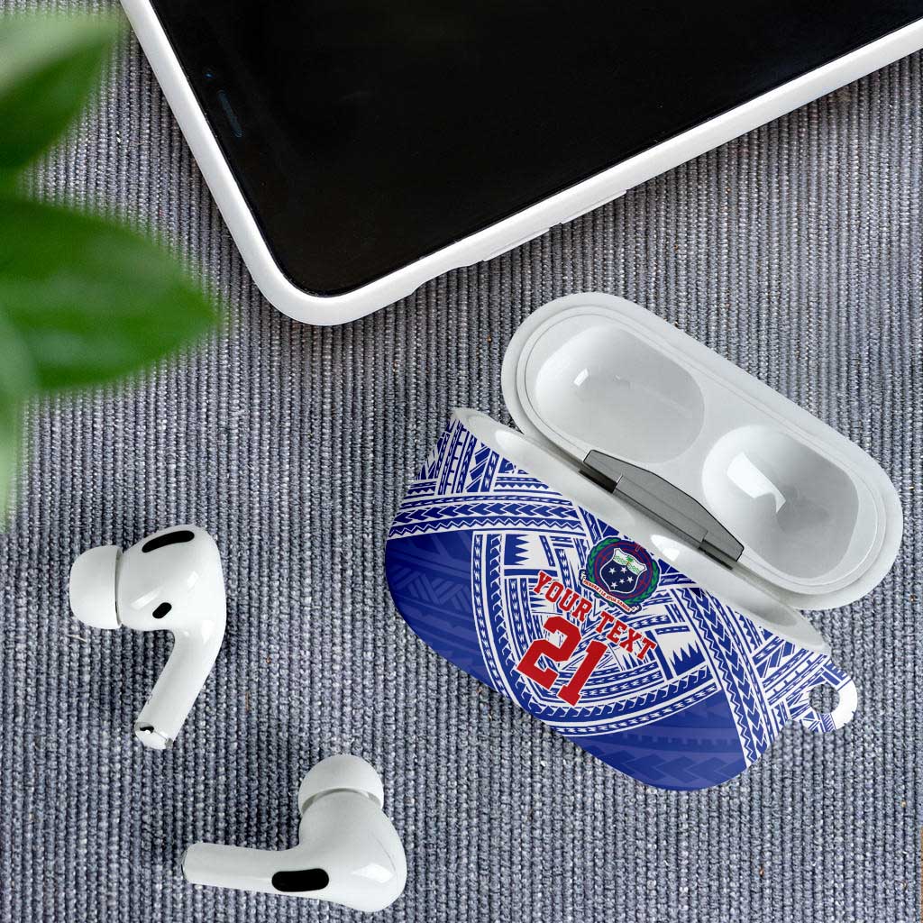 Manu Samoa Pacific Samoa Rugby Custom AirPods Case Polynesian Pattern LT9 - Polynesian Pride
