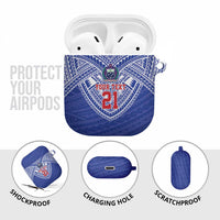 Manu Samoa Pacific Samoa Rugby Custom AirPods Case Polynesian Pattern LT9 - Polynesian Pride