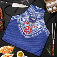Manu Samoa Pacific Samoa Rugby Custom Apron Polynesian Pattern LT9 Blue - Polynesian Pride