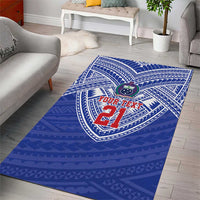 Manu Samoa Pacific Samoa Rugby Custom Area Rug Polynesian Pattern