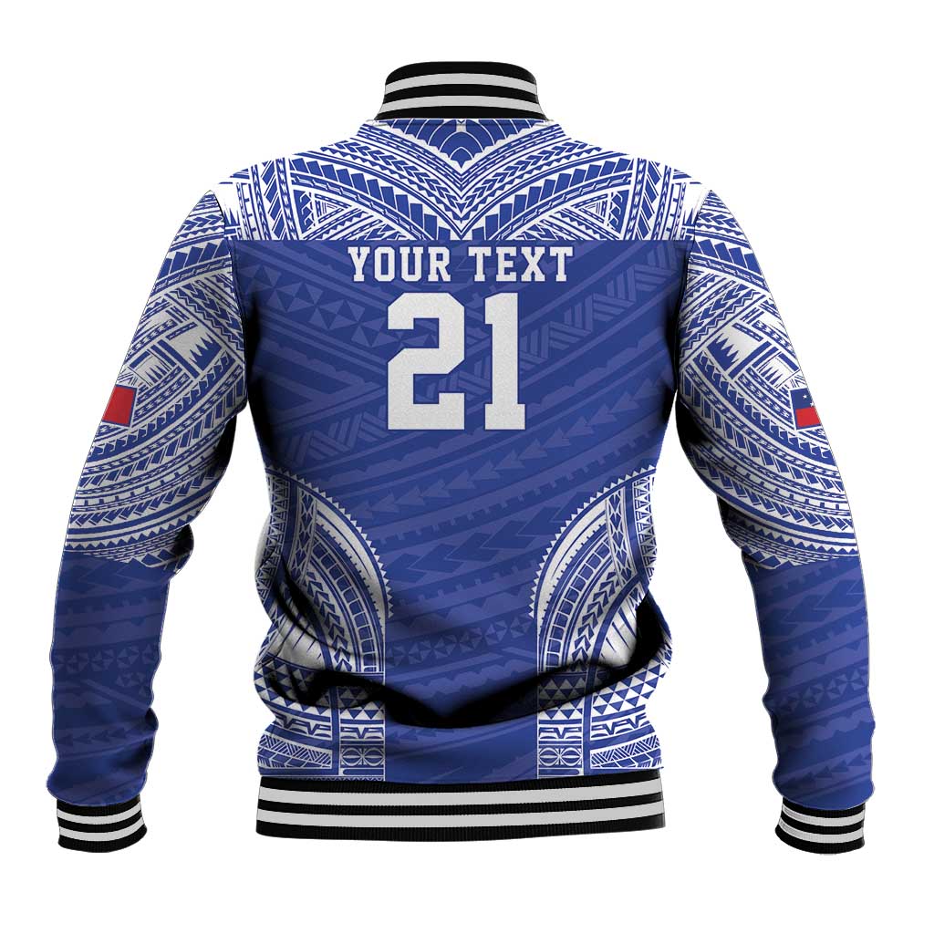 Manu Samoa Pacific Samoa Rugby Custom Baseball Jacket Polynesian Pattern LT9 - Polynesian Pride