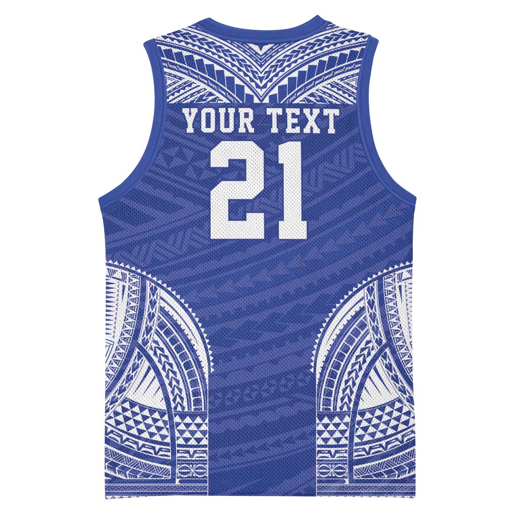 Manu Samoa Pacific Samoa Rugby Custom Basketball Jersey Polynesian Pattern LT9 - Polynesian Pride
