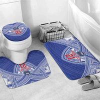 Manu Samoa Pacific Samoa Rugby Custom Bathroom Set Polynesian Pattern - Polynesian Pride