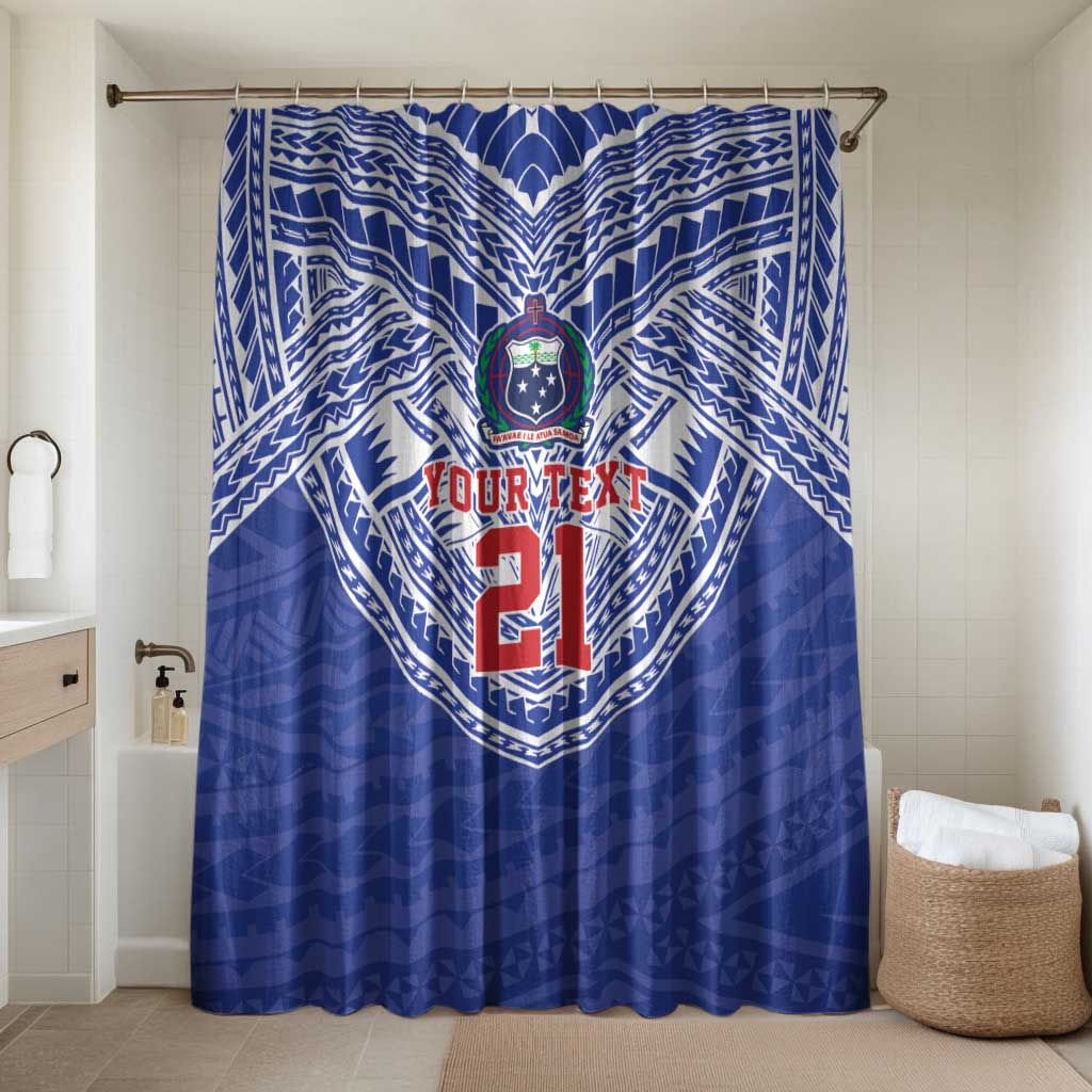 Manu Samoa Pacific Samoa Rugby Custom Bathroom Set Polynesian Pattern - Polynesian Pride
