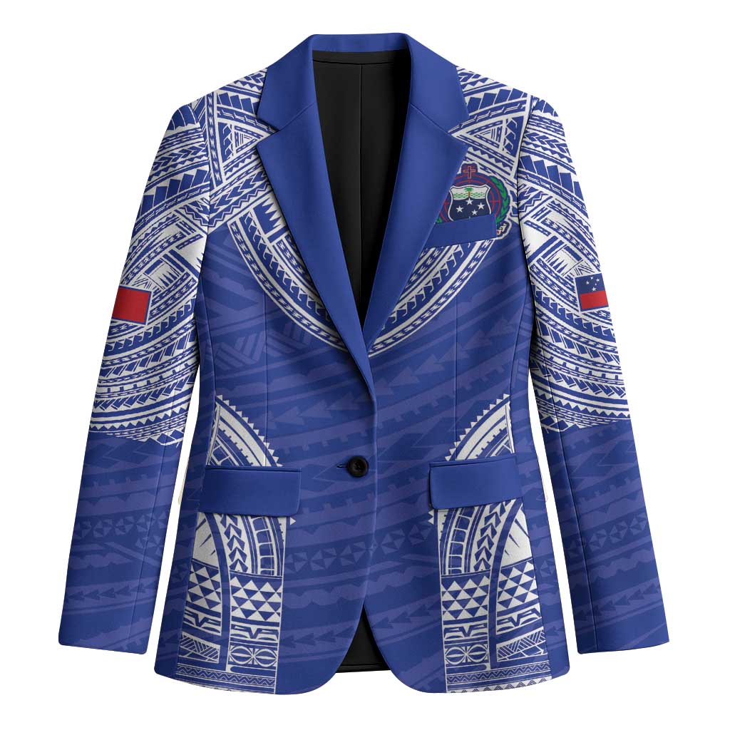 Manu Samoa Pacific Samoa Rugby Custom Blazer Polynesian Pattern - Polynesian Pride